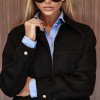JAQUETA JUJU BOMBER SUEDE - PRETO