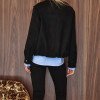 JAQUETA JUJU BOMBER SUEDE - PRETO