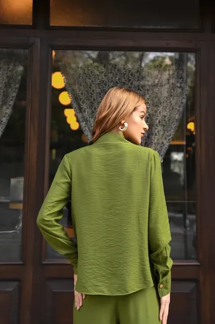 CONJUNTO LUANA ALFAIATARIA - VERDE OLIVA