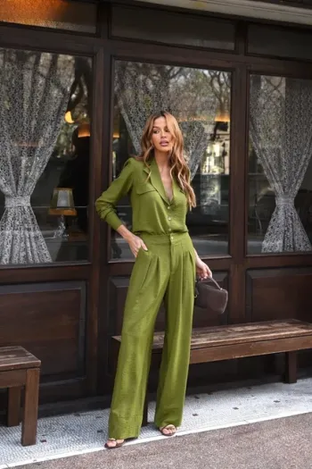 CONJUNTO LUANA ALFAIATARIA - VERDE OLIVA