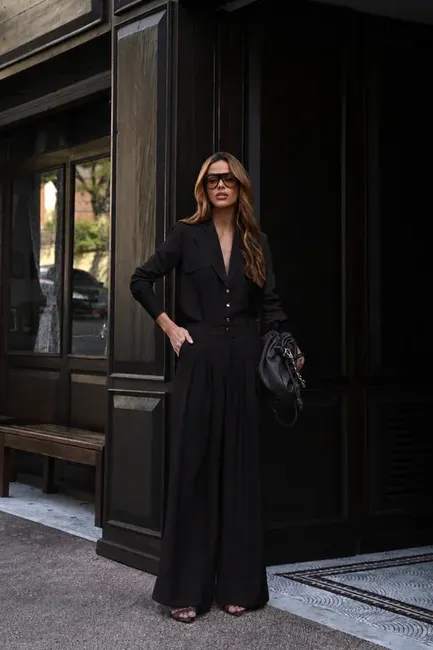 CONJUNTO LUANA ALFAIATARIA - PRETO