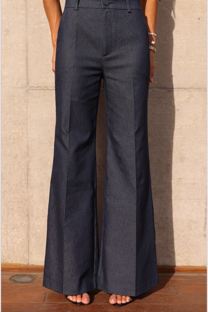 CONJUNTO ALICE SARJA - AZUL JEANS