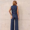 CALÇA BERLIM JEANS BOLSOS - AZUL