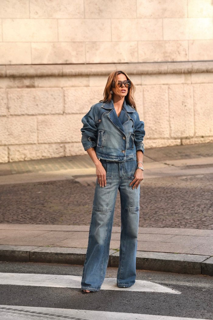 CALÇA KEILA JEANS CÓS ELÁSTICO - AZUL