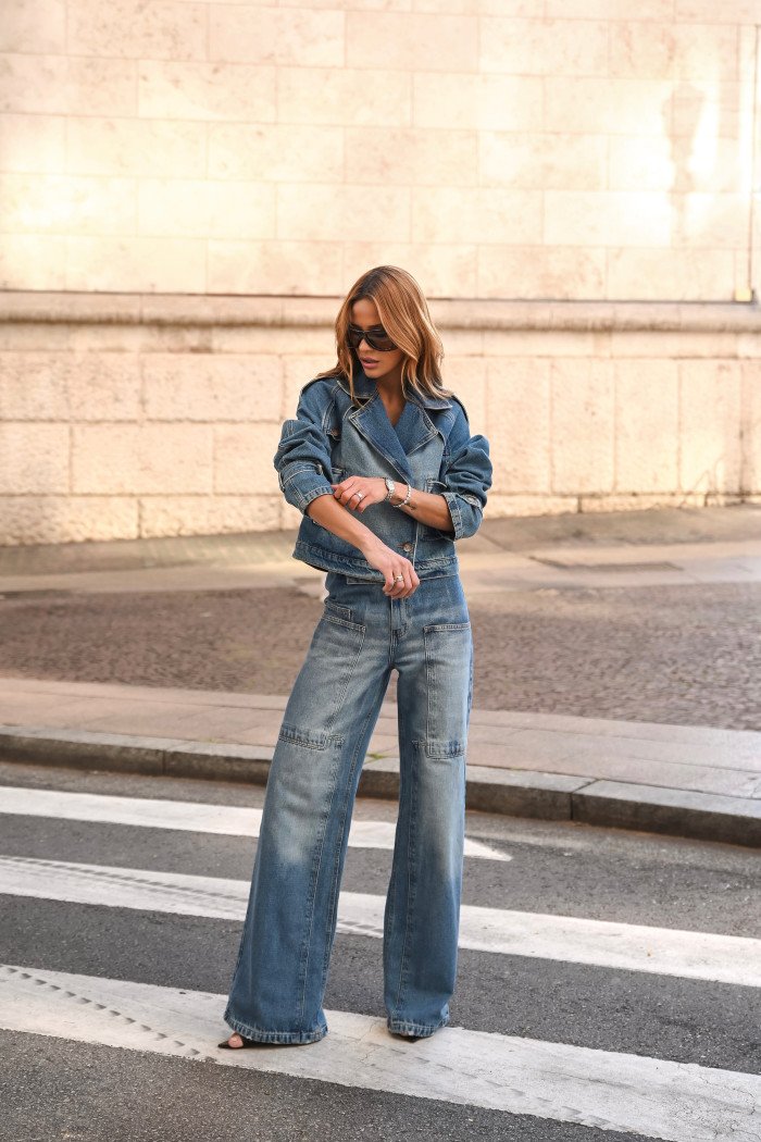 JAQUETA KEILA JEANS - AZUL