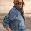 JAQUETA KEILA JEANS - AZUL