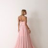 VESTIDO CELINE LONGO PLISSADO CHIFFON - ROSA