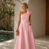VESTIDO MIDI FLOWERS NULA MANGA - ROSA