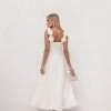 VESTIDO JASMINE GODÊ FLOWERS ALFAIATARIA - OFF WHITE
