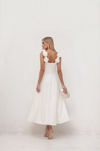 VESTIDO JAMINE GODÊ FLOWERS ALFAIATARIA - ROSA