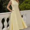 VESTIDO MADRID MIDI RODADO - AMARELO