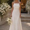 VESTIDO MARISOL LONGO DECOTE DEGAGÊ ALÇAS - OFF WHITE