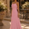 VESTIDO MARISOL LONGO DECOTE DEGAGÊ ALÇAS - ROSA
