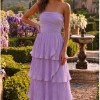 VESTIDO ESPANHA LONGO T.Q.C CAMADAS - LILÁS