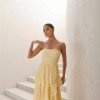 VESTIDO ESPANHA LONGO T.Q.C CAMADAS - CAMOMILA