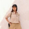 SHORTS CURTO BALONÊ SAMIRA - CAMEL