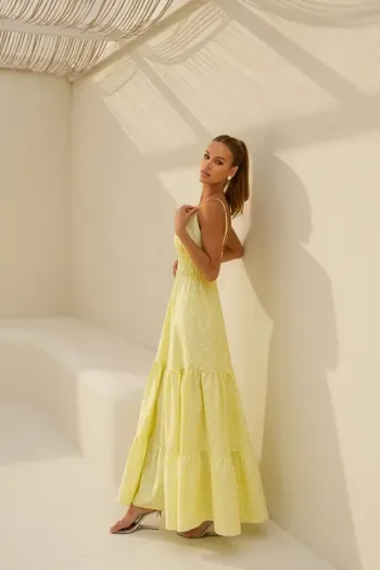 VESTIDO DELFOS LONGUETE POÁ - SOL