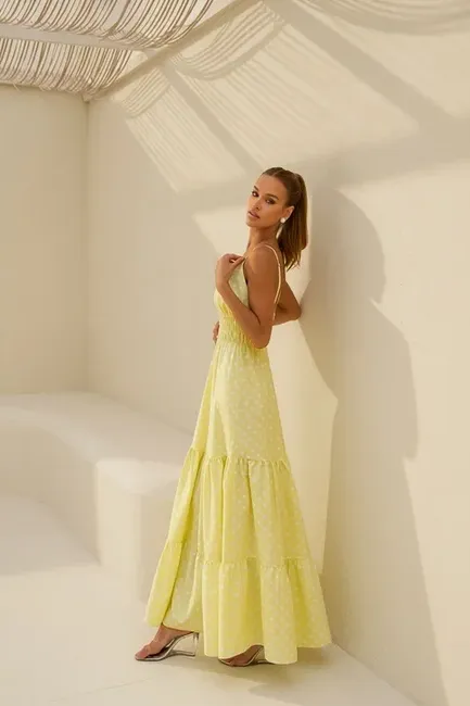 VESTIDO DELFOS LONGUETE POÁ - SOL