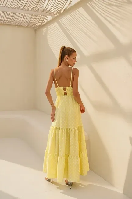 VESTIDO DELFOS LONGUETE POÁ - SOL