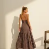 VESTIDO DELFOS LONGUETE POÁ - MARROM