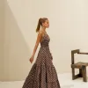VESTIDO DELFOS LONGUETE POÁ - MARROM