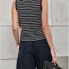 BLUSA ATENAS MODA LISTRADA - PRETO