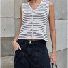 BLUSA ATENAS MODA LISTRADA - OFF WHITE