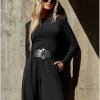 CONJUNTO ADELINE BLUSA E CALÇA MOLETINHO - PRETO
