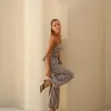 CONJUNTO CANCUN BLUSA PEPLUM LISTRADO - SOL