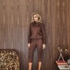 JAQUETA JUJU BOMBER SUEDE - MARROM