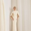 VESTIDO REBECA LONGO CAPA - CREME