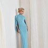 VESTIDO REBECA LONGO CAPA - AZUL SKY