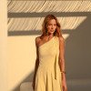 VESTIDO LONGUETE PRISCILA LINEN BORDADO LISTRAS - CAMOMILA