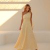VESTIDO LONGUETE PRISCILA LINEN BORDADO LISTRAS - CAMOMILA
