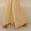 VESTIDO LONGUETE PRISCILA LINEN BORDADO LISTRAS - CAMOMILA