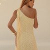 VESTIDO LONGUETE PRISCILA LINEN BORDADO LISTRAS - CAMOMILA