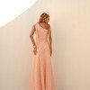 VESTIDO LONGUETE PRISCILA LINEN BORDADO LISTRAS - SALMÃO
