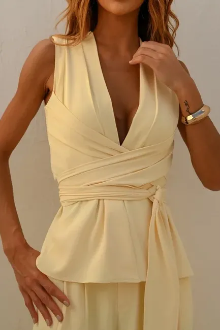 CONJUNTO DAISY ALFAIATARIA - CAMOMILA