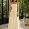 VESTIDO CECILIA BUSTO DRAPEADO JERSEY T.Q.C - VANILLA