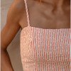 CROPPED LUANA LISTRAS BORDADO - SALMÃO