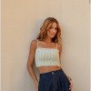 CROPPED LUANA LISTRAS BORDADO - VERDE PISTACHE