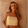 CROPPED LUANA LISTRAS BORDADO - CAMOMILA
