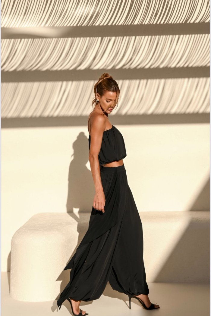 CONJUNTO LOREN BLUSÊ E CALÇA ALADIM - PRETO