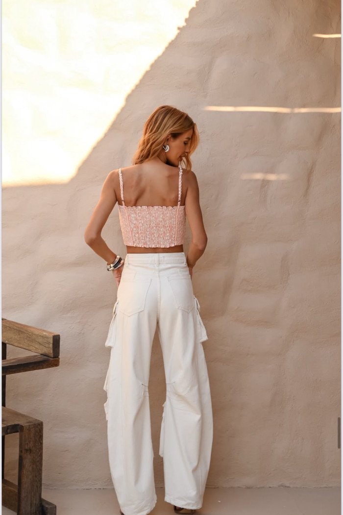 CALÇA CARGO LUANA JEANS - CRU