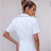 CONJUNTO CATARINA ALFAIATARIA BLAZER E COLETE COM CINTO - BRANCO
