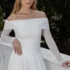 BLUSA LIZ TULE MANGA LONGA OMBRO A OMBRO - OFF WHITE