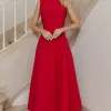 VESTIDO MADRID MIDI RODADO - VERMELHO