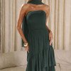 VESTIDO MEDELLÍN BABADOS CHOKER - VERDE ESMERALDA
