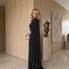 VESTIDO MAYELLY CHIFFON COM CAPA - PRETO
