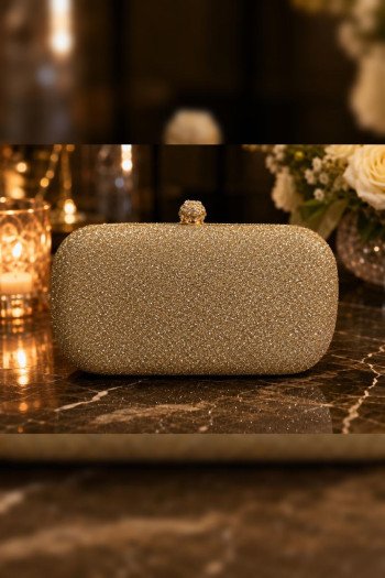 CLUTCH FESTA EXPLENDORE PEDRARIA - DOURADA